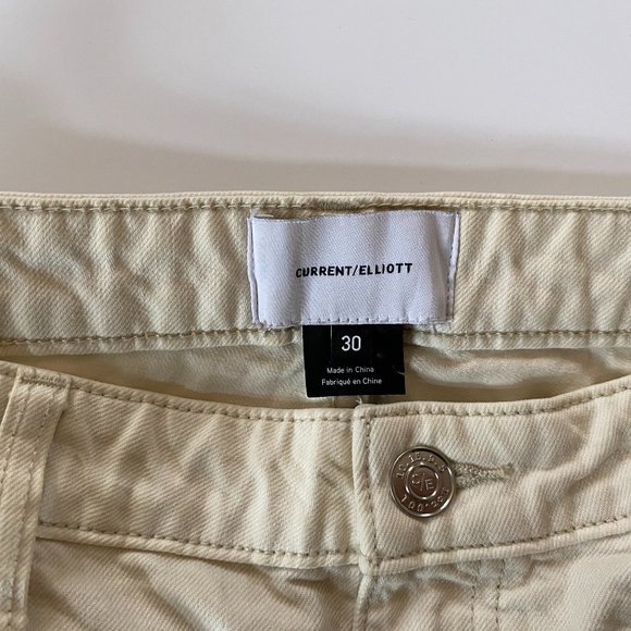 Current/ Elliot 'the cropped boot' Cream Jeans‎ - Picture 4 of 6